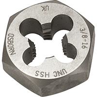 &eacute;crou-fili&egrave;re hexagonal, dia. 7/10", Filet de 1/4"-28, Acier rapide Waymarc Industries Inc