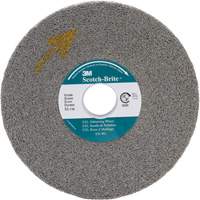 Scotch-Brite EXL Deburring Wheel, 8" x 1", 3" Arbor Waymarc Industries Inc