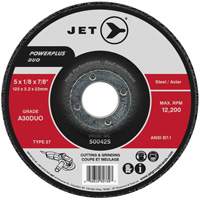 Meule/disque de coupe POWERPLUS DUO, 4-1/2" x 1/8", Arbre de 7/8", Type 27, Grain de A30DUO Waymarc Industries Inc