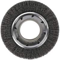 Crimped Wire Wheel Brush - Medium Face, 4-1/4" Dia., 0.012 Fill, 2" Arbor Waymarc Industries Inc