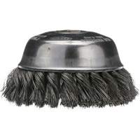 Brosse boisseau &agrave; fil nou&eacute;, 4" dia. x 5/8"-11 arbre Waymarc Industries Inc