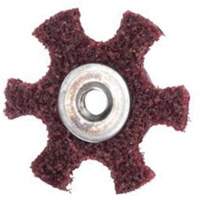 Abrasotex Surface Preparation Star, 4" Dia., Medium Grit, Aluminum Oxide Waymarc Industries Inc