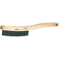 Brosses de grattage a/manche recourb&eacute;, Acier, 3 x 19 rangs de fils, Longueur 13-11/16" Waymarc Industries Inc