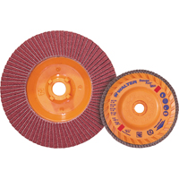 Disque &agrave; lamelles Stainless Enduro-Flex, 4-1/2" x 5/8"-11, Type 27, Grain 40, Alumine de zirconium Waymarc Industries Inc