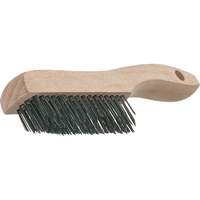Brosses de grattage &agrave; manche &agrave; patin, garnissage en V, Acier inoxydable, 4 x 16 rangs de fils, Longueur 19-3/4" Waymarc Industries Inc