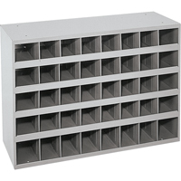 Armoires pour bacs de rangement en acier, 33-3/4" la x 12" p x 23-7/8" h, Gris Waymarc Industries Inc