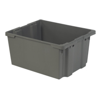 Contenants Stack-N-Nest Polylewton, 15,1" x 30,1" x 24", Gris Waymarc Industries Inc