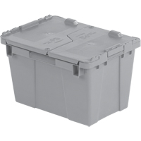 Contenants de distribution Flipak en plastique poly&eacute;thyl&egrave;ne (PE), 15,2" x 10,9" x 9,7", Gris Waymarc Industries Inc