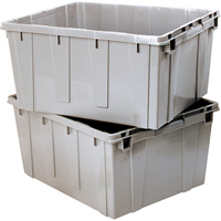 Contenant emboîtable, 21,1" la x 17,7" p x 12" h, Gris Waymarc Industries Inc