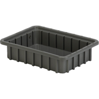 Contenants Divider Box, Poly&eacute;thyl&egrave;ne, 10,8" la x 8,3" p x 2,5" h, Gris Waymarc Industries Inc