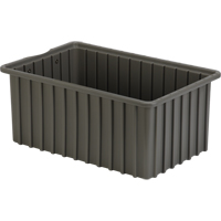 Contenants Divider Box, Poly&eacute;thyl&egrave;ne, 16,5" la x 10,9" p x 7" h, Gris Waymarc Industries Inc
