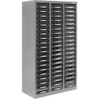 Casiers pour pi&egrave;ces KPC-300, Acier galvanis&eacute;, 60 tiroirs, 21-3/10" x 10-2/5" x 36-9/10", Gris Waymarc Industries Inc