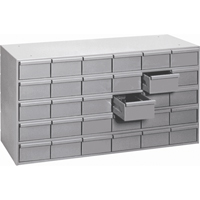 Casiers &agrave; tiroirs industriels, 30 tiroirs, 33-3/4" la x 17-1/4" p x 21-1/8" h, Gris Waymarc Industries Inc