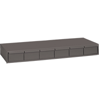 Casiers &agrave; tiroirs industriels, 6 tiroirs, 33-3/4" la x 11-5/8" p x 4" h, Gris Waymarc Industries Inc