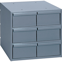 Casiers &agrave; tiroirs industriels, 6 tiroirs, 11-3/4" la x 11-5/8" p x 10-7/8" h, Gris Waymarc Industries Inc