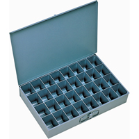 Boîtes &agrave; fond courb&eacute;, Acier, 32 compartiments, 18" la x 12" p, 3" h, Gris Waymarc Industries Inc