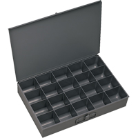 Boîtes &agrave; fond courb&eacute;, Acier, 20 compartiments, 13-3/8" la x 9-1/4" p, 2" h, Gris Waymarc Industries Inc