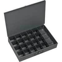 Boîtes &agrave; fond courb&eacute;, Acier, 21 compartiments, 13-3/8" la x 9-1/4" p, 2" h, Gris Waymarc Industries Inc