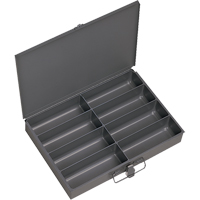 Boîtes &agrave; fond courb&eacute;, Acier, 8 compartiments, 13-3/8" la x 9-1/4" p, 2" h, Gris Waymarc Industries Inc