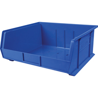 Plastic Bin, 16-1/2" W x 11" H x 18" D, Blue CB117 | Waymarc Industries Inc