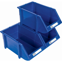 Bac empilable & &agrave; suspendre, 4-13/16" la, 3-3/16" h x 7-1/8" p, Bleu Waymarc Industries Inc
