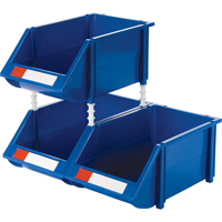 Bac empilable & &agrave; suspendre, 8-3/16" la, 6-3/16" h x 14" p, Bleu Waymarc Industries Inc