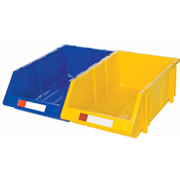Stack & Hang Bin, 11-13/16" W x 7" H x 17-11/16" D, Yellow Waymarc Industries Inc