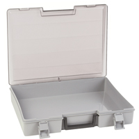 Compartment Case, Plastic, 15-1/2" W x 11-3/4" D x 2-1/2" H, Grey Waymarc Industries Inc