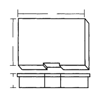 Compartment Case, Plastic, 15-1/2" W x 11-3/4" D x 2-1/2" H, Grey Waymarc Industries Inc