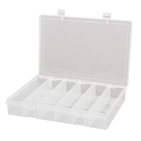 Compact Polypropylene Compartment Cases, 13-1/8" W x 9" D x 2-5/16" H, 6 Compartments CB507 | Waymarc Industries Inc