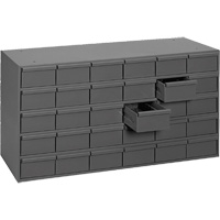 Casiers &agrave; tiroirs industriels, 30 tiroirs, 33-3/4" la x 11-5/8" p x 17-3/4" h, Gris Waymarc Industries Inc