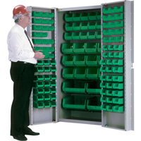 Deep-Door Combination Cabinet, 38" W x 24" D x 72" H, 36 Shelves Waymarc Industries Inc