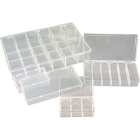 K-Resin Compartment Box, Plastic, 36 Slots, 6-9/16" W x 9-5/8" D x 1-1/2" H, Transparent CB707 | Waymarc Industries Inc