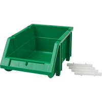 Stack & Hang Bin, 4-13/16" W x 3-3/16" H x 7-1/8" D, Green Waymarc Industries Inc
