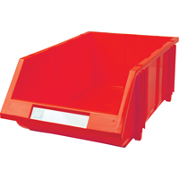 Stack & Hang Bin, 11-13/16" W x 7" H x 17-11/16" D, Red Waymarc Industries Inc