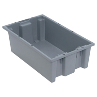 Contenants Stack & Nest, 6" x 18" x 11", Gris Waymarc Industries Inc