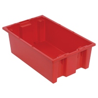 Contenants Stack & Nest, 6" x 18" x 11", Rouge Waymarc Industries Inc