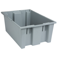 Contenants Stack & Nest, 8" x 19,5" x 13,5", Gris Waymarc Industries Inc