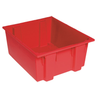 Contenants Stack & Nest, 8" x 19,5" x 13,5", Rouge Waymarc Industries Inc