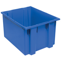 Stack & Nest Totes, 13" x 23.5" x 19.5", Blue Waymarc Industries Inc