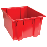 Stack & Nest Totes, 13" x 23.5" x 19.5", Red Waymarc Industries Inc