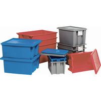 Stack & Nest Totes, 15" x 29.5" x 19.5", Blue Waymarc Industries Inc