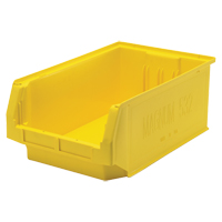 Giant Stacking Containers, 12.375" W x 19.75" D x 7.875" H, Yellow Waymarc Industries Inc