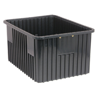 Bacs divisibles conducteurs, Polypropyl&egrave;ne, 17-1/2" la x 22-1/2" p x 8" h, Noir Waymarc Industries Inc