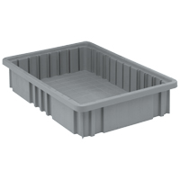 Contenants Divider Box, Plastique, 16,5" la x 10,9" p x 3,5" h, Gris Waymarc Industries Inc