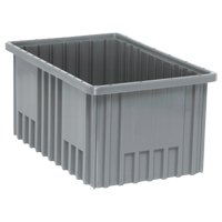 Contenants Divider Box, Plastique, 16,5" la x 10,9" p x 8" h, Gris Waymarc Industries Inc