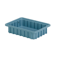 Contenants Divider Box, Poly&eacute;thyl&egrave;ne, 10,8" la x 8,3" p x 2,5" h, Bleu p&acirc;le Waymarc Industries Inc