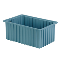 Contenants Divider Box, Poly&eacute;thyl&egrave;ne, 16,5" la x 10,9" p x 7" h, Bleu p&acirc;le Waymarc Industries Inc