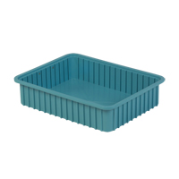 Contenants Divider Box, Poly&eacute;thyl&egrave;ne, 22,4" la x 17,4" p x 5" h, Bleu p&acirc;le Waymarc Industries Inc