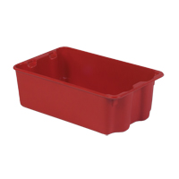Contenants Stack-N-Nest Polylewton, 7,9" x 24" x 14,1", Rouge Waymarc Industries Inc